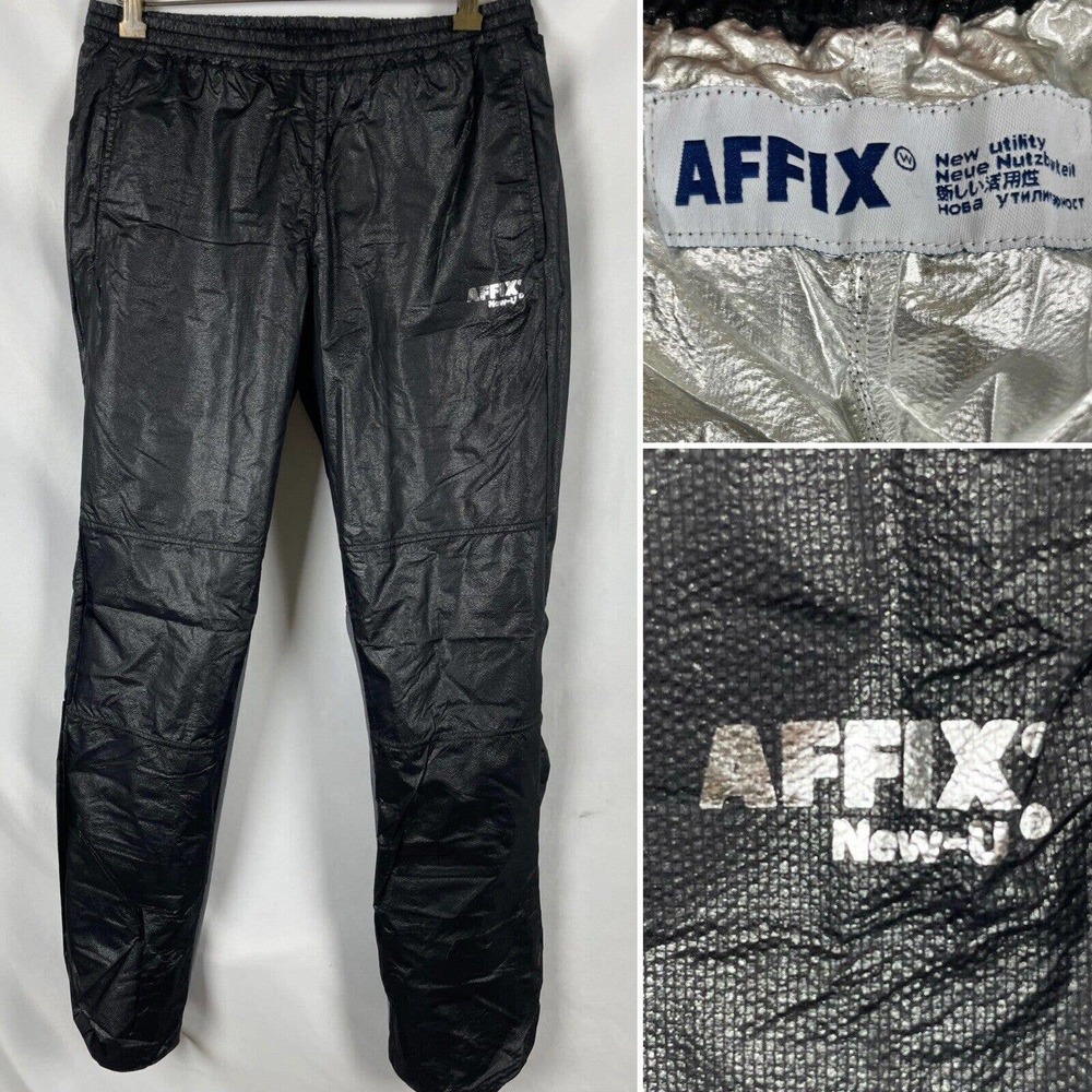 Affix Works Lightweight Mesh Trimmed Nylon Track Pants Men’s S AFFXWRKS